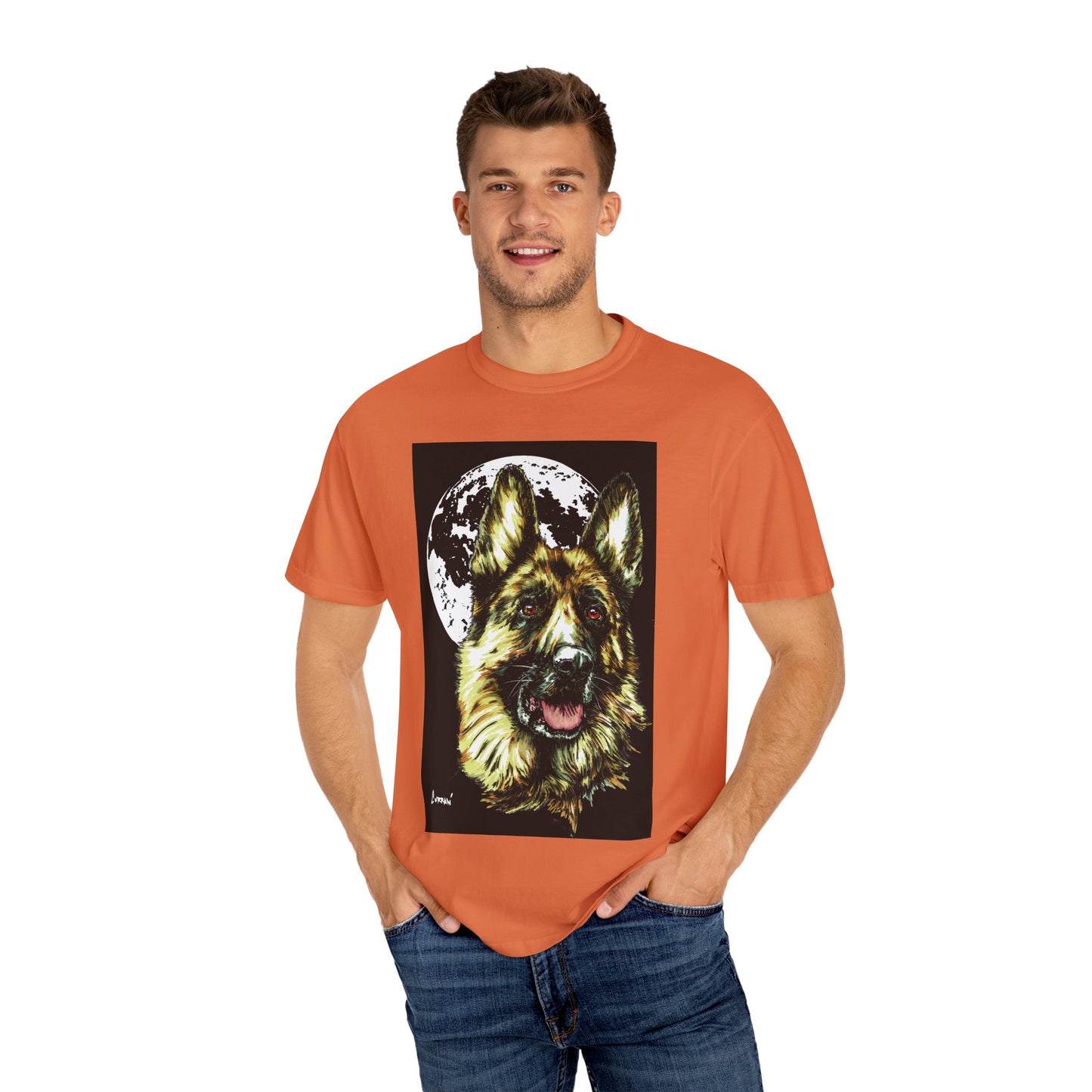 German Shepherd Hand Painted Unisex T-shirt