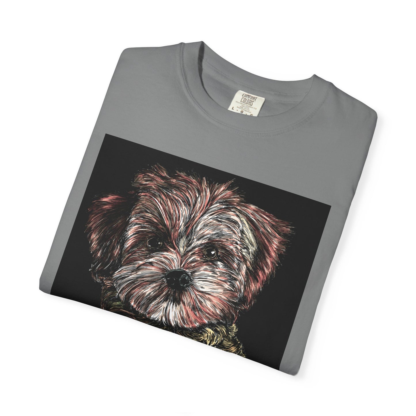 Puppy Art Unisex Garment-Dyed T-Shirt – Original Hand-Drawn
