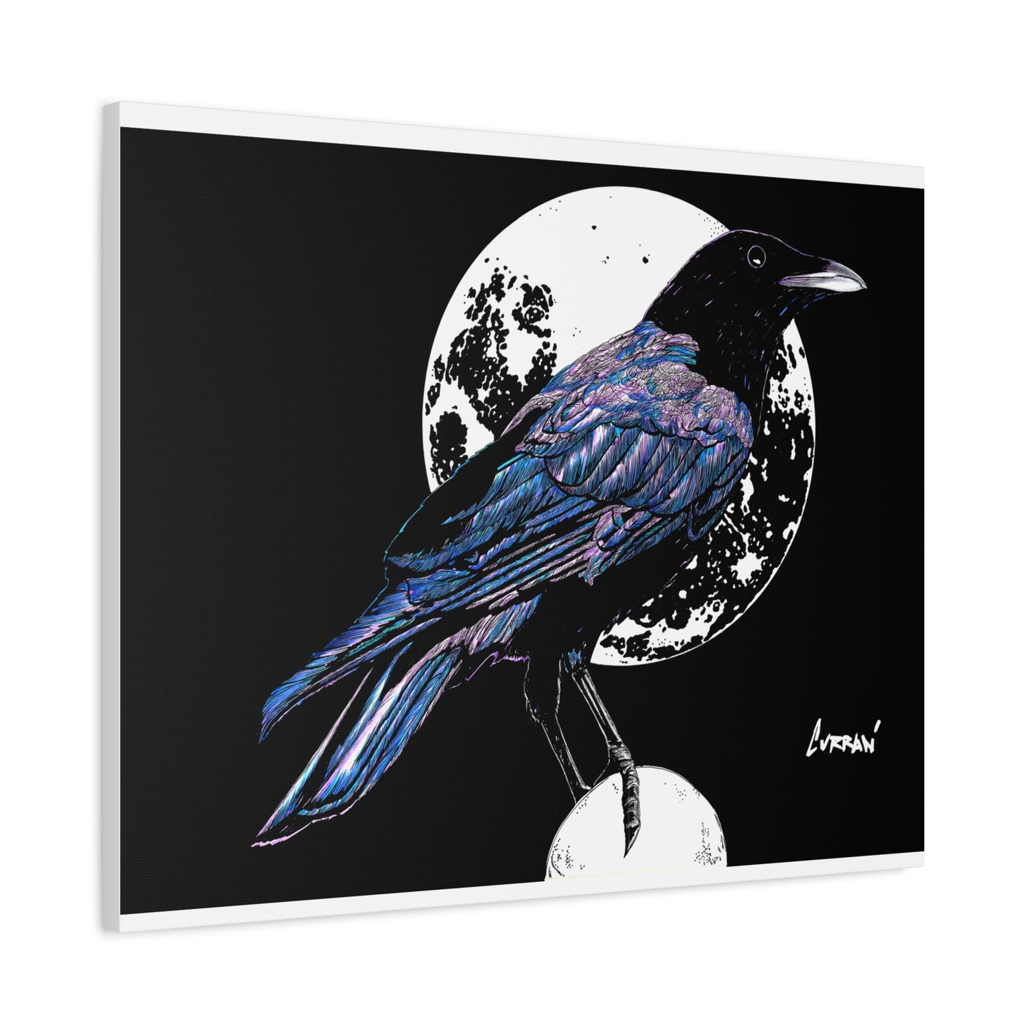 Crow Art – Original Hand-Drawn Unique, Detailed Illustration