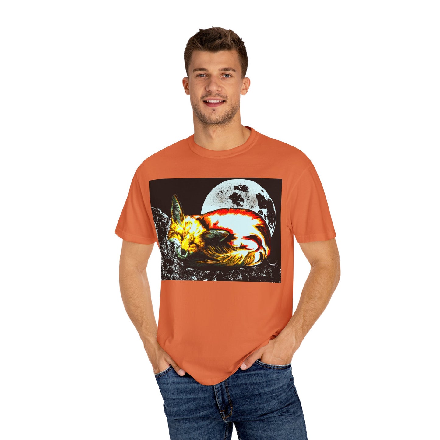 Dreamy Red Fox Graphic Unisex T-Shirt - Night Vibes