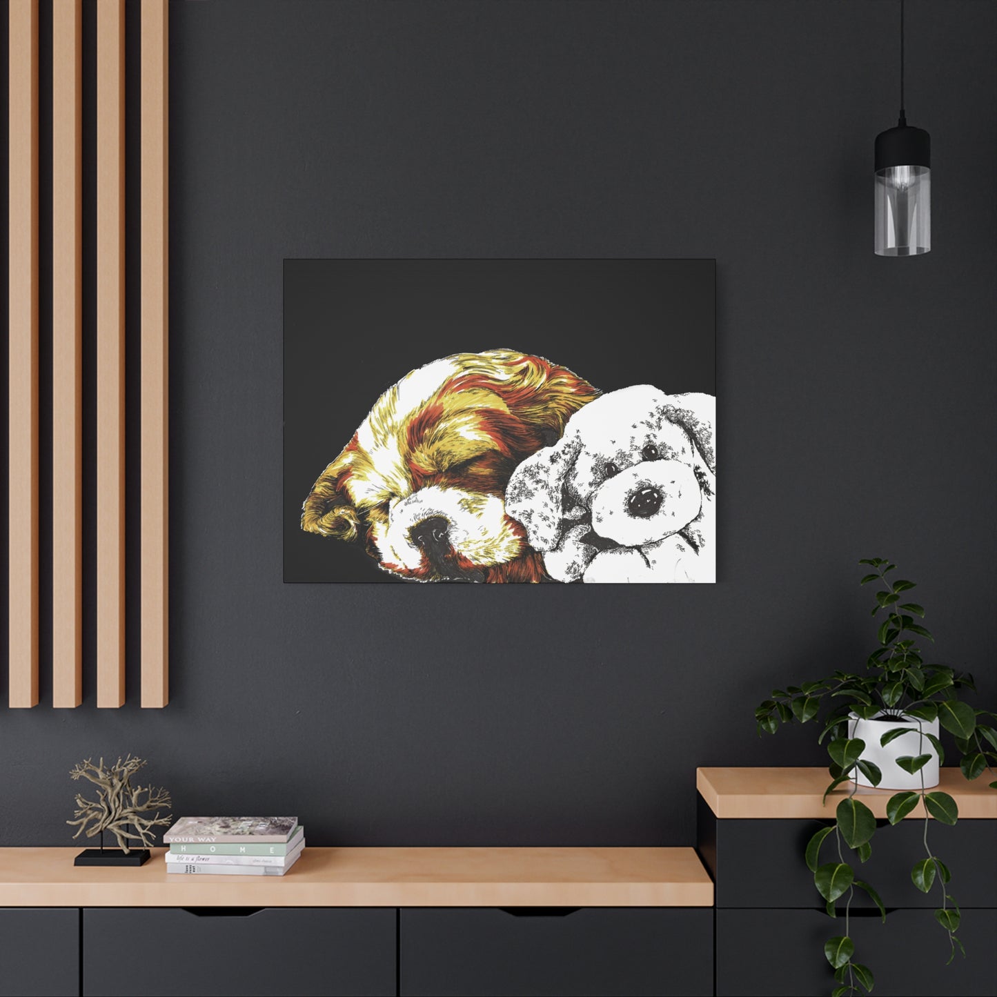 Cocker Spaniel Puppy Print, Hand-Drawn Dog Art