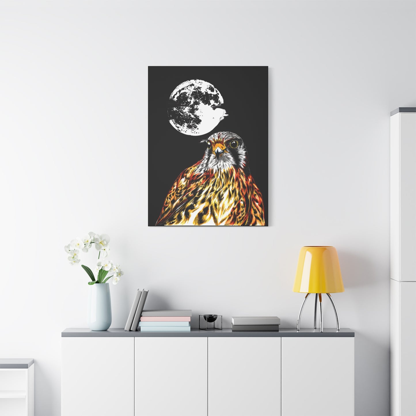 Falcon Wall Art, Falcon Print, Wildlife Art, Bird of Prey