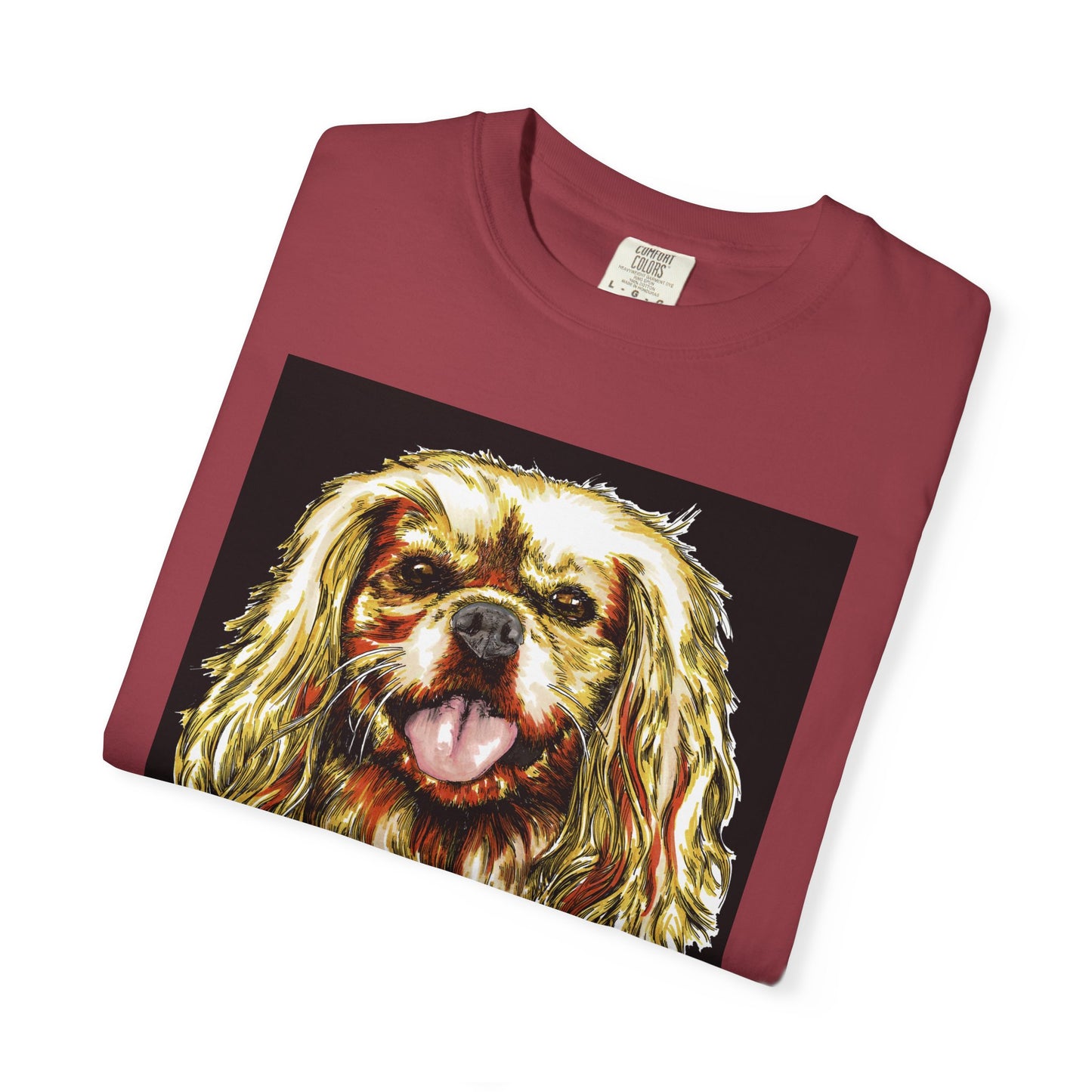 Cocker Spaniel Unisex Tee featuring Hand Drawn Art
