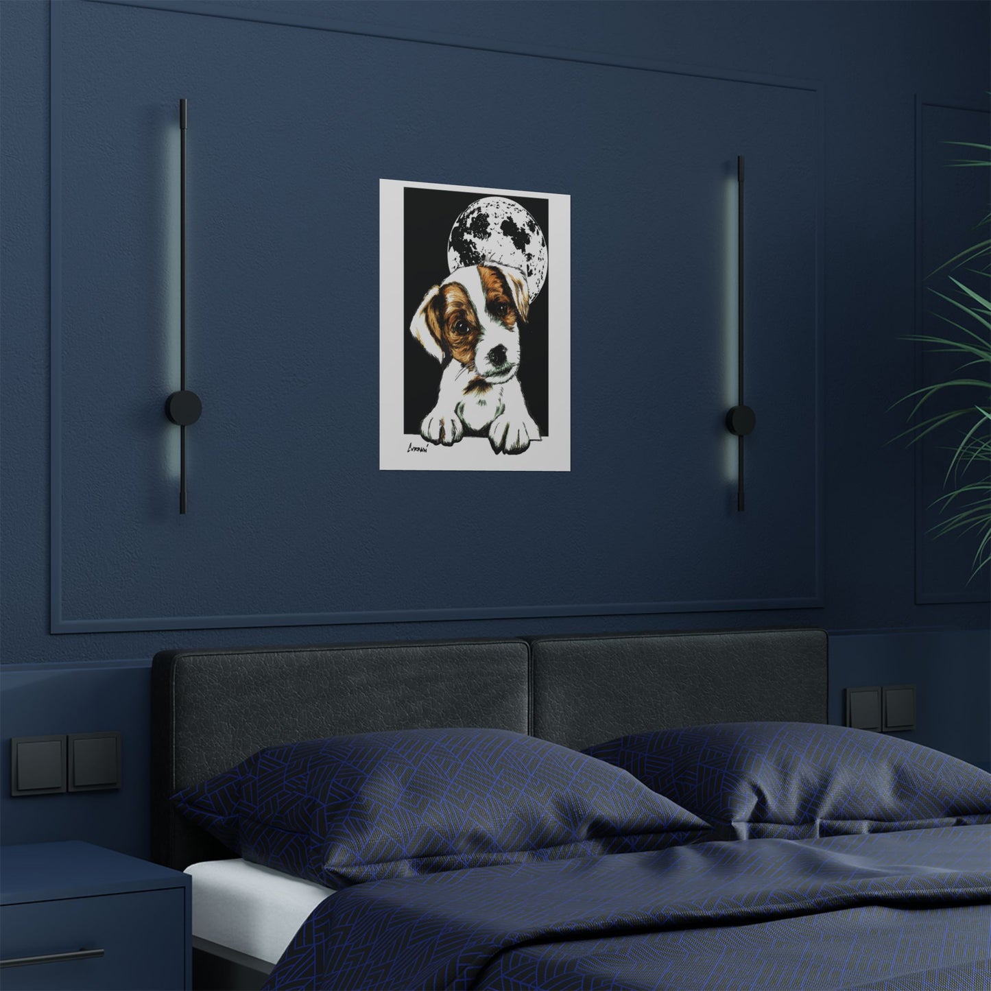 Adorable Beagle Satin Poster - Perfect for Animal Lovers