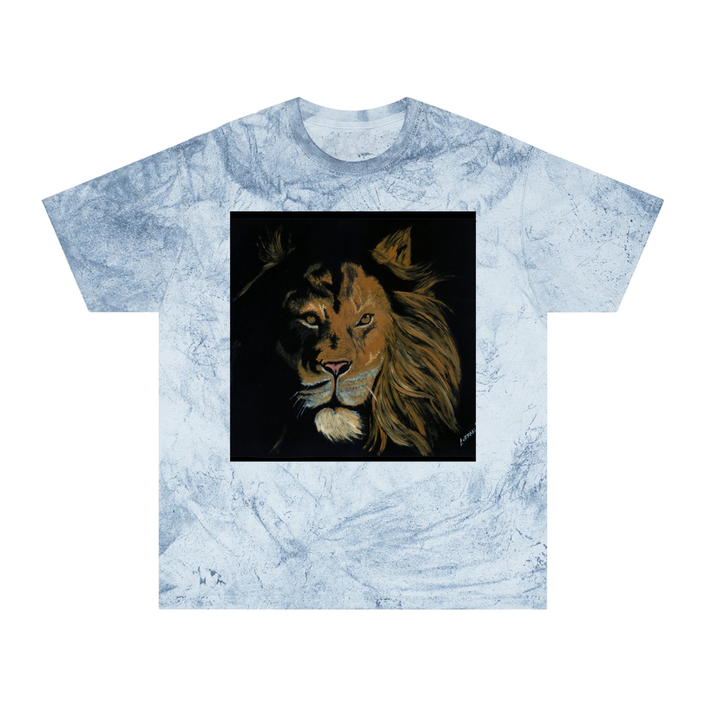 Color Blast T Shirt Powerful Lion Design by Kris Curran
