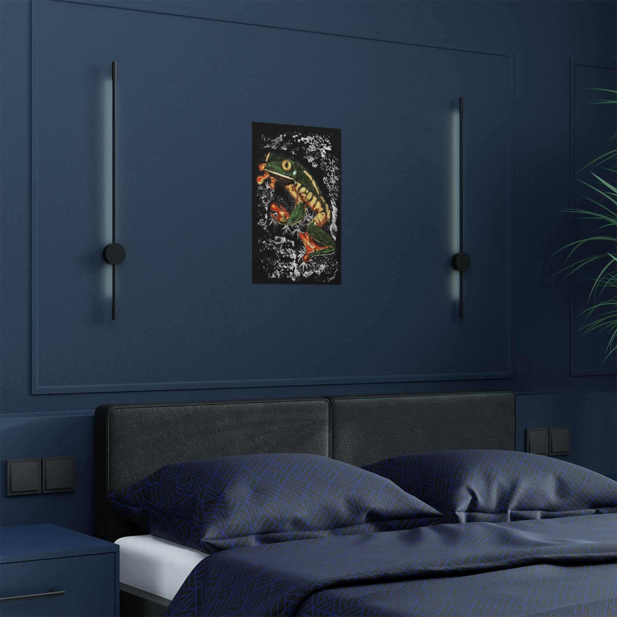 Discover the enchanting Frog Satin Poster - 300gsm Art Print for Nature Lovers. Bring the beauty of nature into your home today! Buy now.
