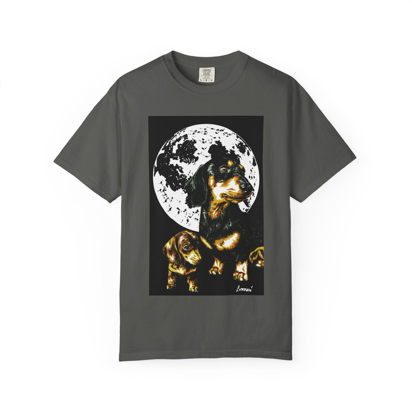 Dachshund Puppies Full Moon Dog Lovers T-Shirt