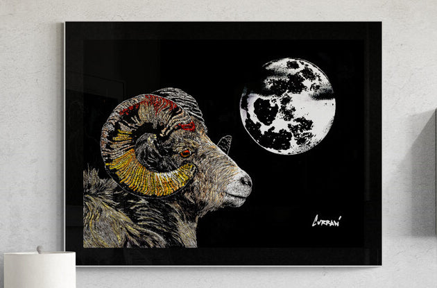 Mountain Ram Wall Art Poster