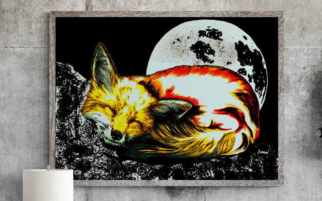 Red Fox Wall Art Poster