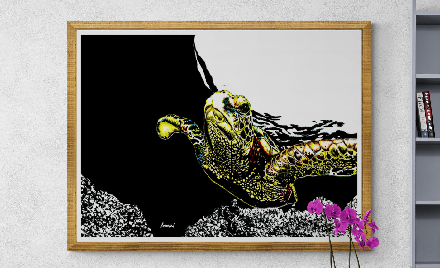 Sea Turtle Wall Art Poster