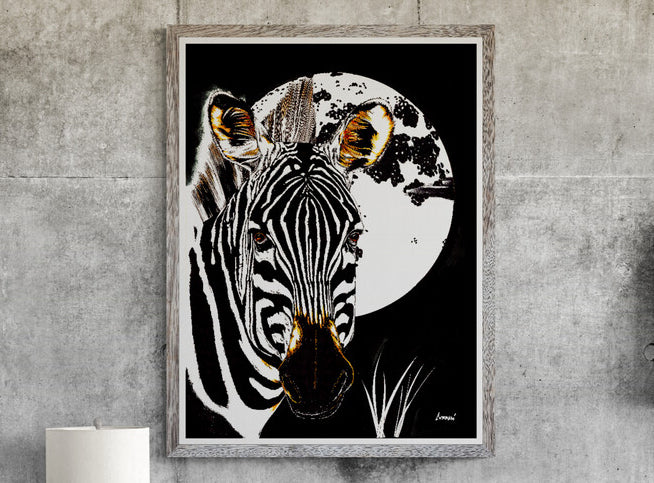 Zebra Wall Art Poster