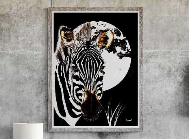 Transform your space with our stunning Zebra Original Hand Drawn Wall Art Poster. Elevate your walls with this unique, handcrafted piece.