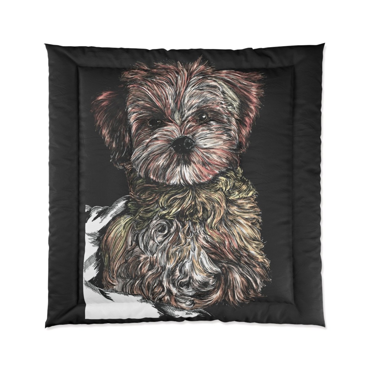 Adorable Dog Comforter - Cozy Pet - Inspired Bedding for Dog Lovers - Curran Artworks