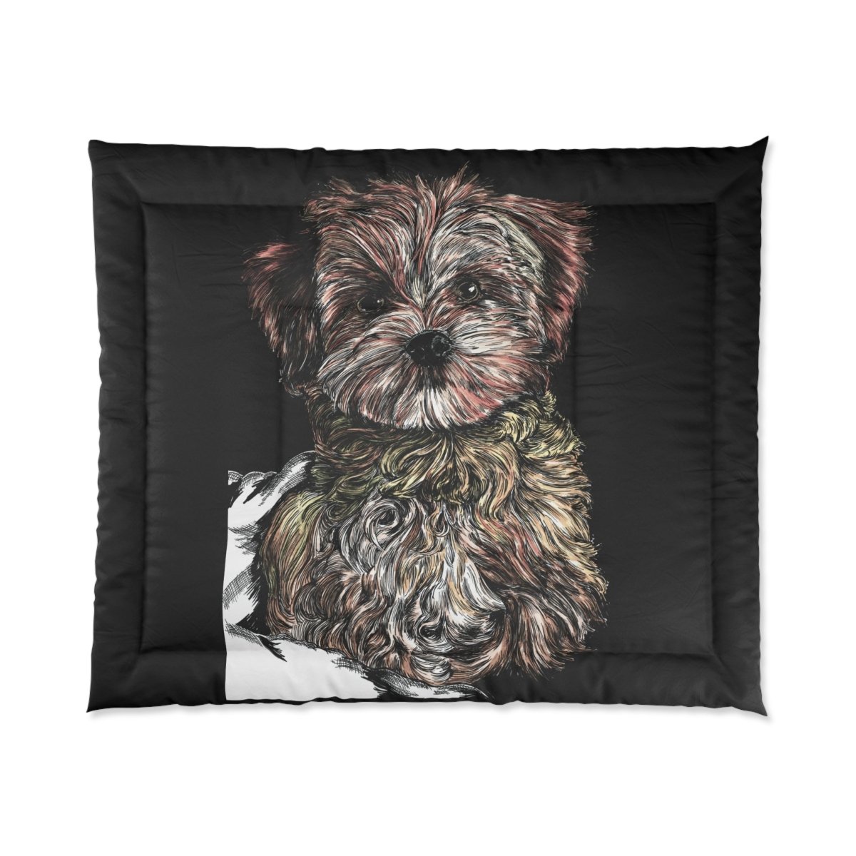 Adorable Dog Comforter - Cozy Pet - Inspired Bedding for Dog Lovers - Curran Artworks