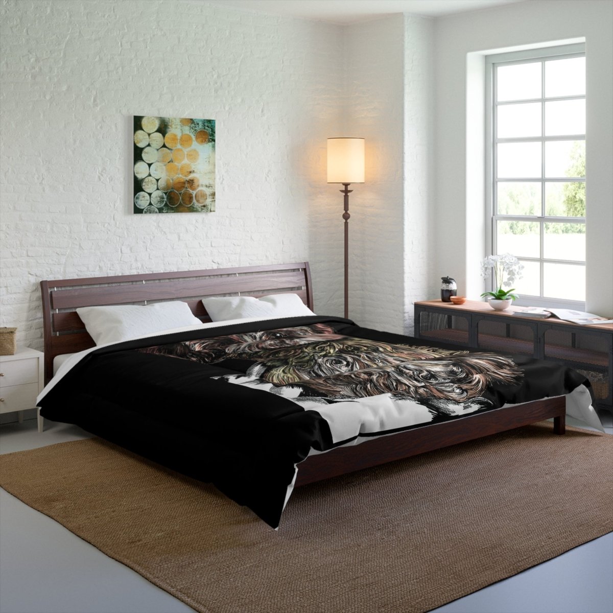 Adorable Dog Comforter - Cozy Pet - Inspired Bedding for Dog Lovers - Curran Artworks