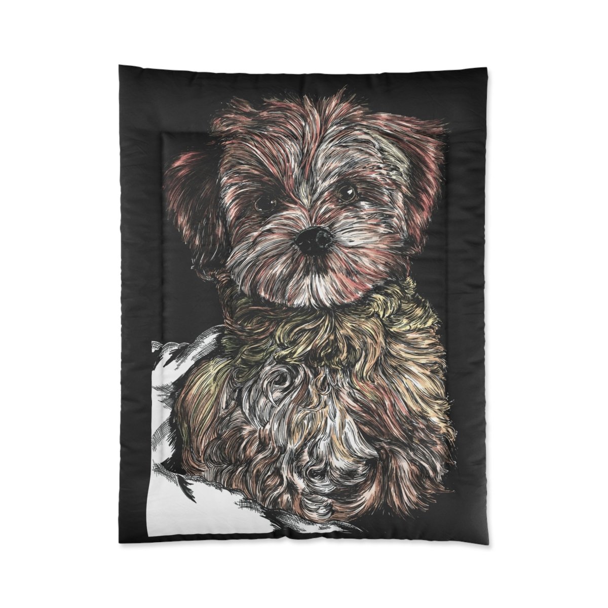 Adorable Dog Comforter - Cozy Pet - Inspired Bedding for Dog Lovers - Curran Artworks