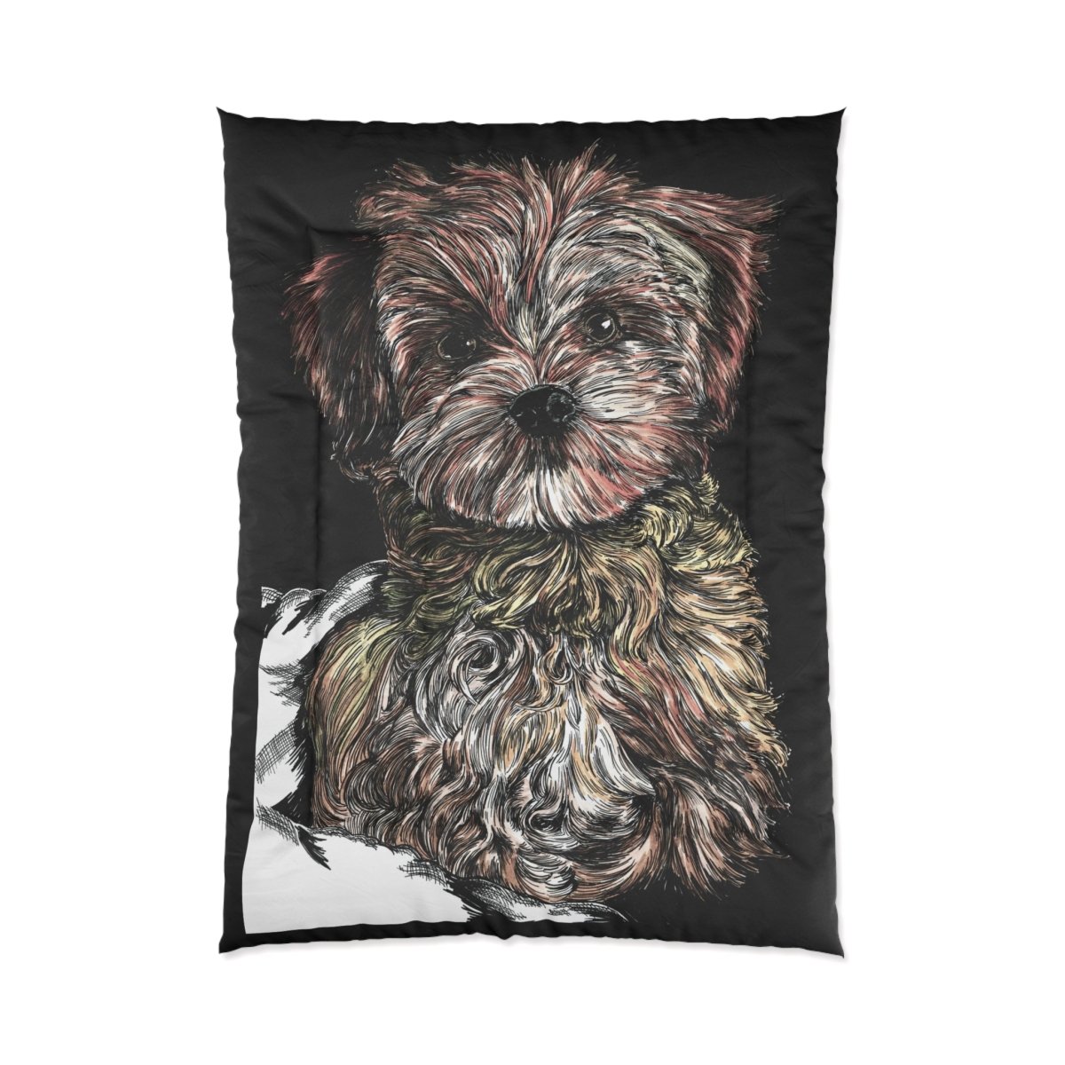 Adorable Dog Comforter - Cozy Pet - Inspired Bedding for Dog Lovers - Curran Artworks