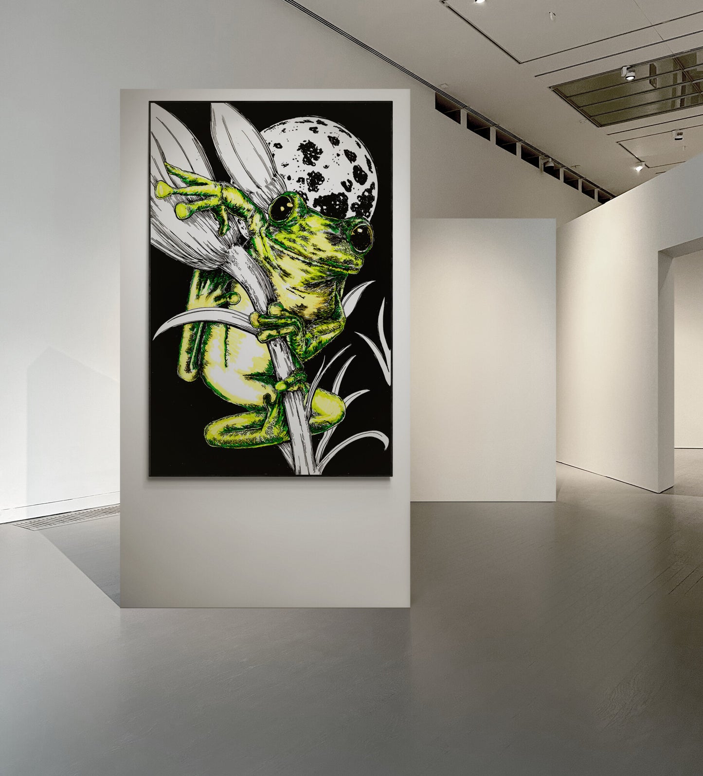 Frog 1 Original Hand Drawn Wall Art Poster