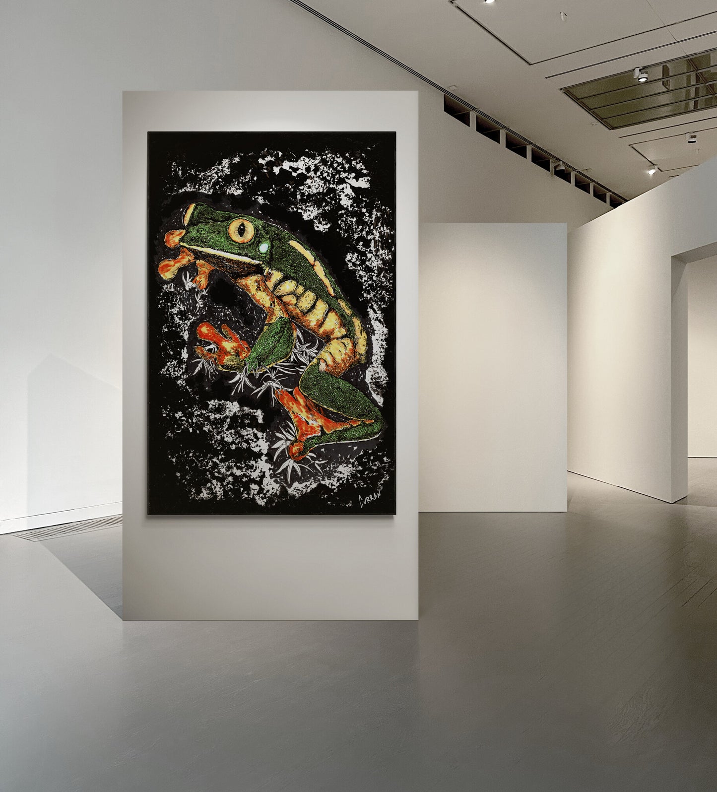 Frog 2 Original Hand Drawn Wall Art Poster