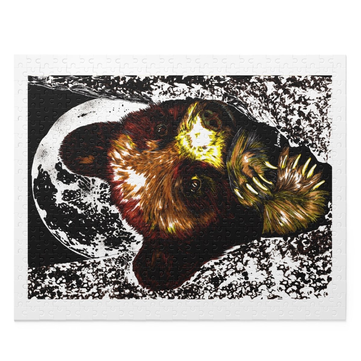 Artistic Bear Puzzle - 120, 252, 500 - Piece Jigsaw for Nature Lovers - Curran Artworks