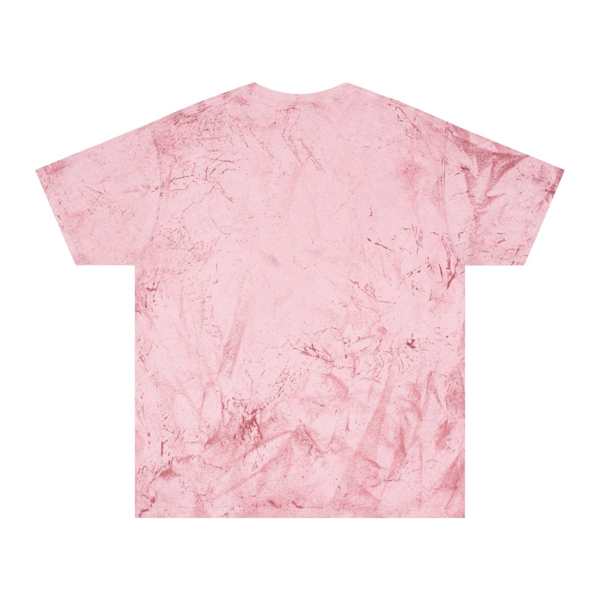Artistic Crow Design Unisex Color Blast T-Shirt - on Vivid Tie - Dye Background - Curran Artworks