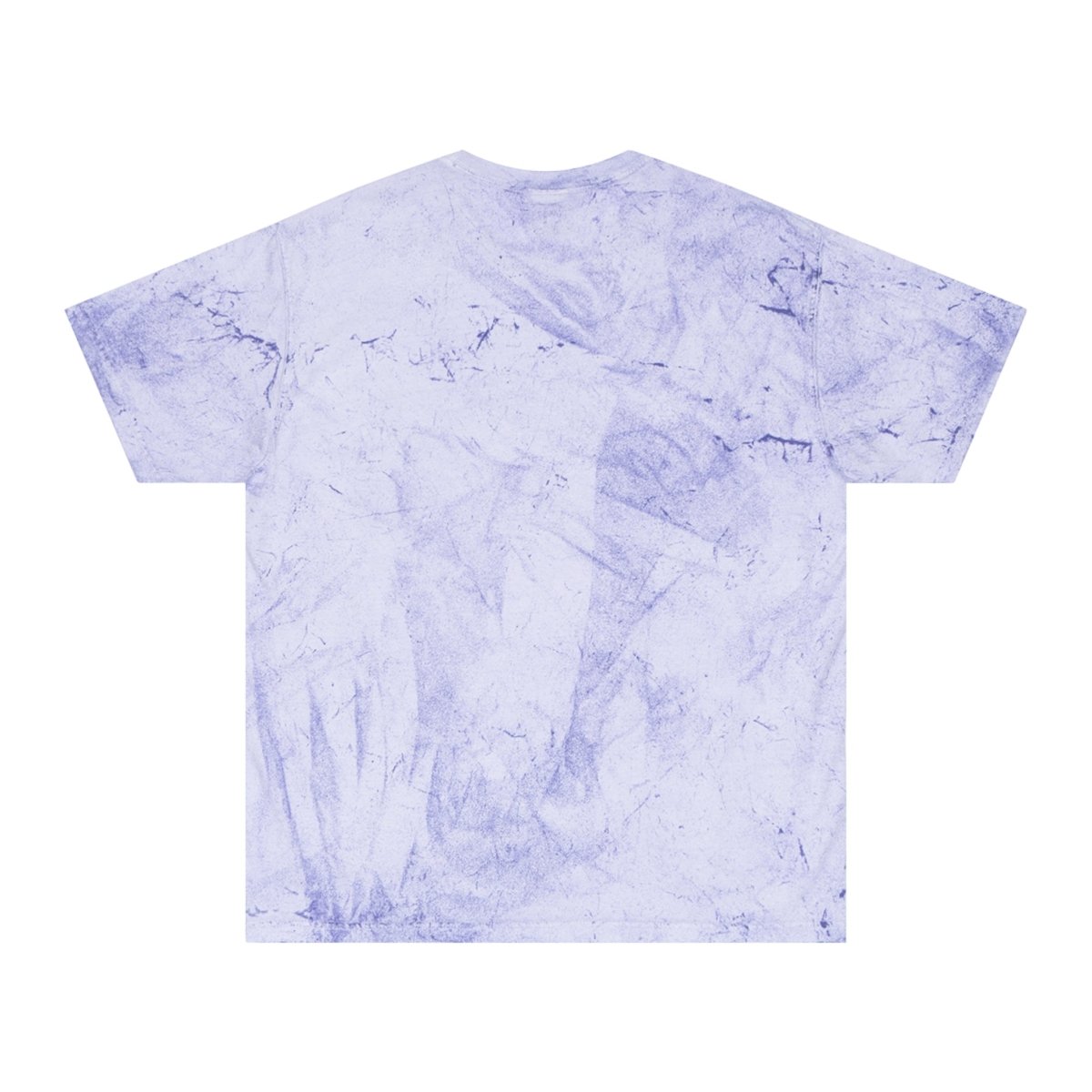 Artistic Crow Design Unisex Color Blast T-Shirt - on Vivid Tie - Dye Background - Curran Artworks