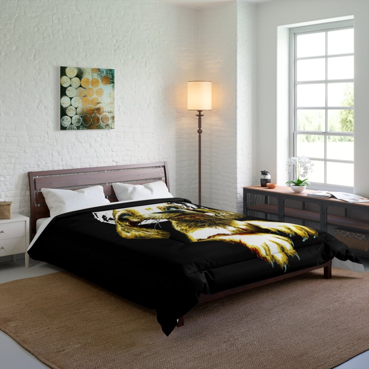 Artistic Dog Comforter - Cozy Pet - Inspired Bedding - Curran Artworks