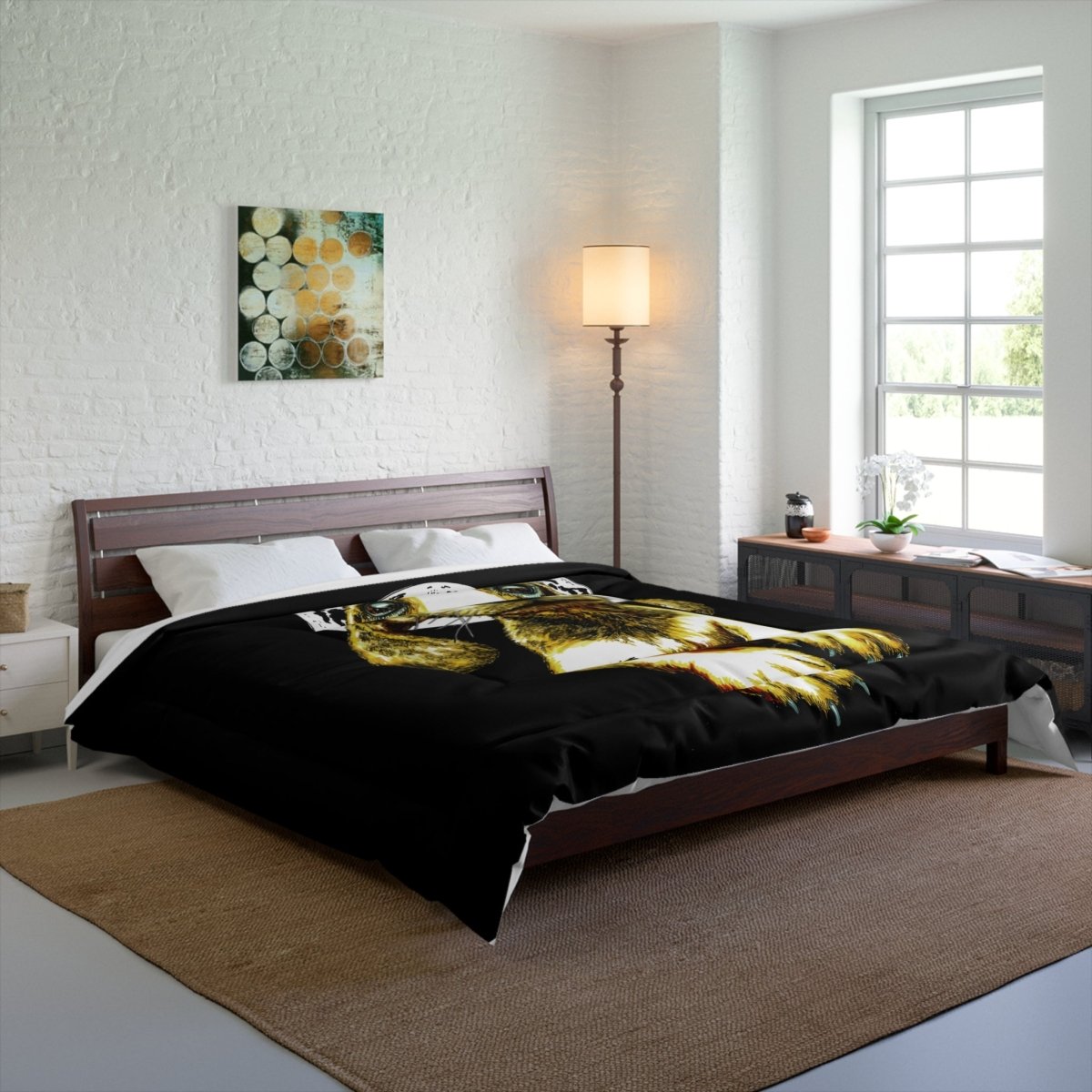 Artistic Dog Comforter - Cozy Pet - Inspired Bedding - Curran Artworks