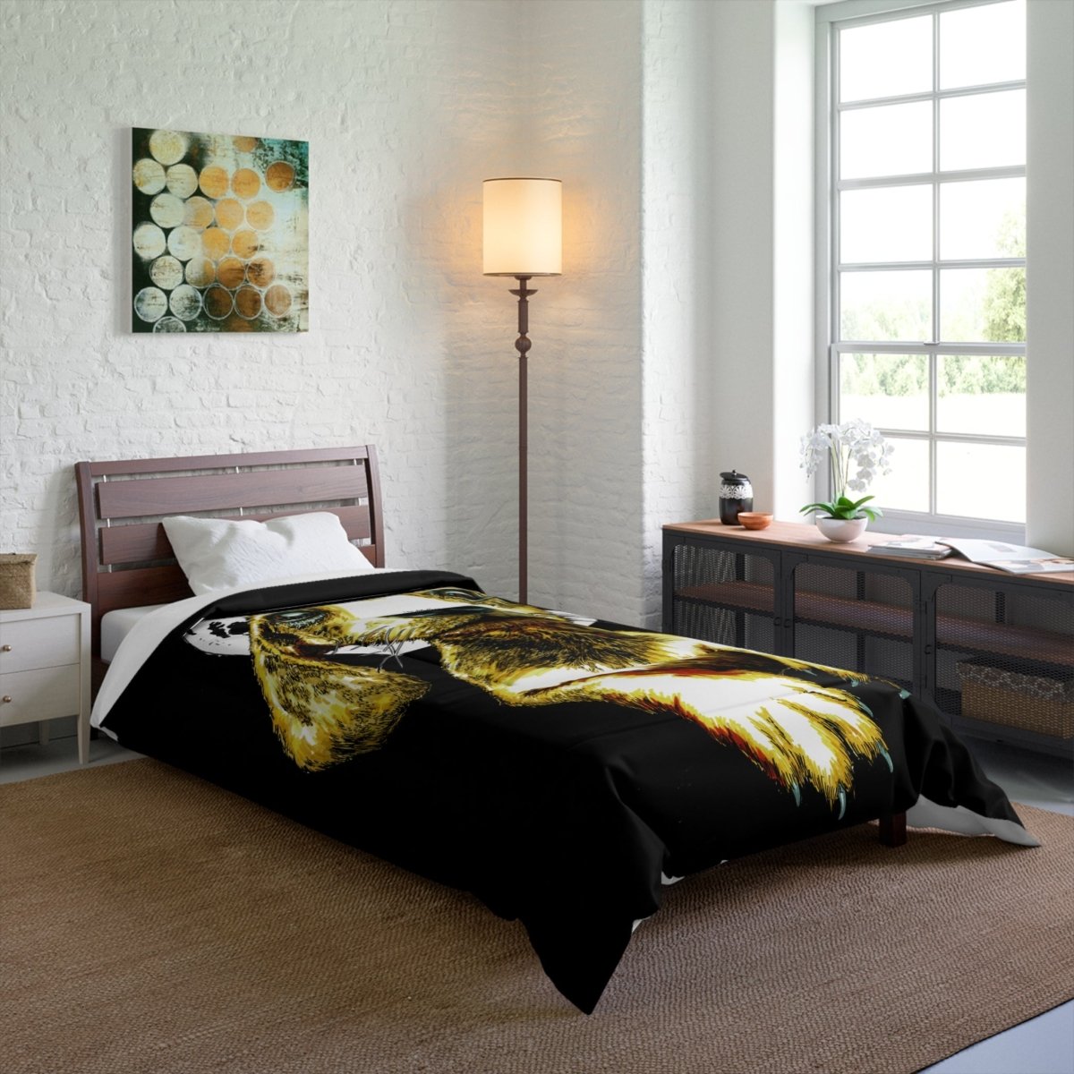 Artistic Dog Comforter - Cozy Pet - Inspired Bedding - Curran Artworks
