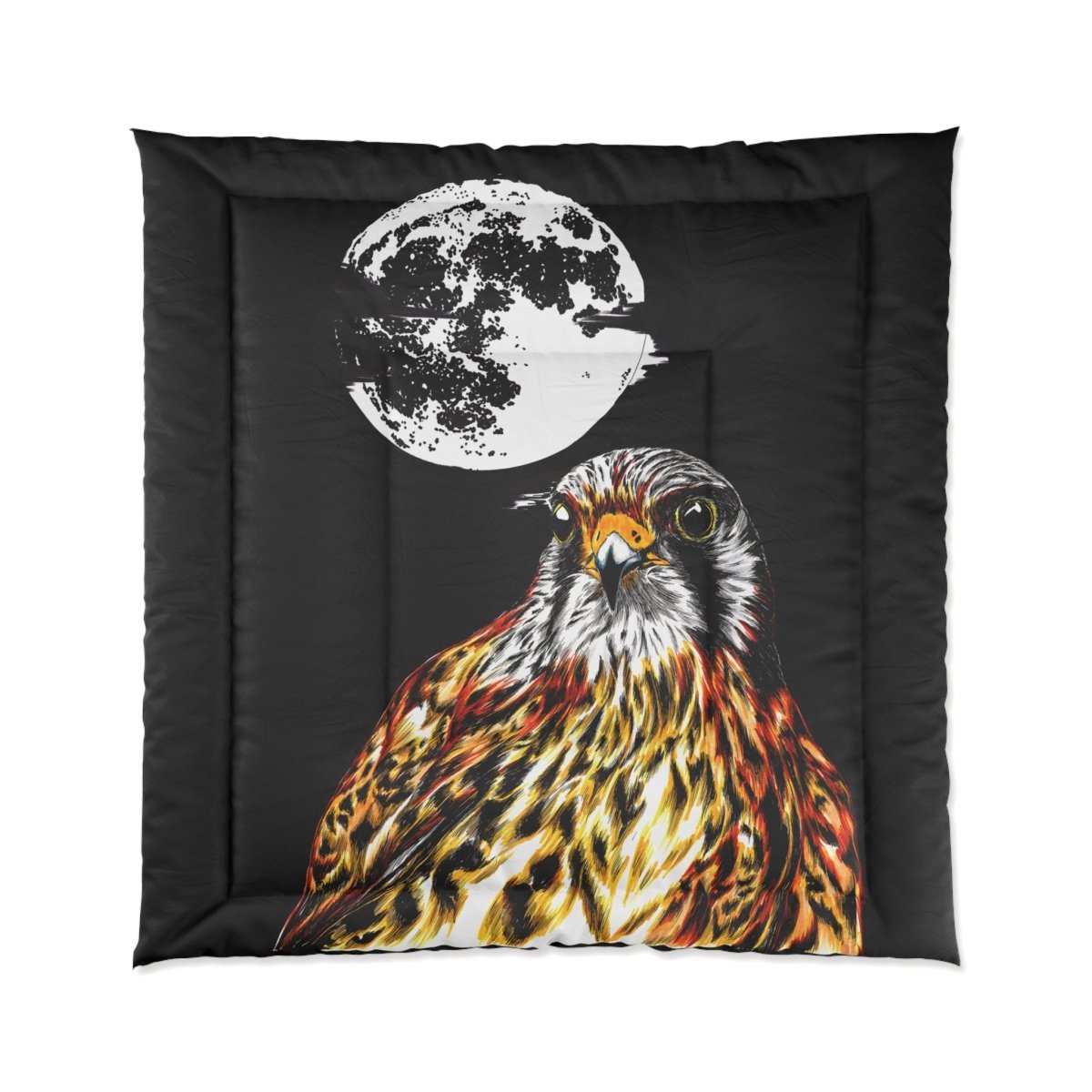 Artistic Falcon Comforter - Cozy Wildlife Bedding for Nature Lovers - Curran Artworks