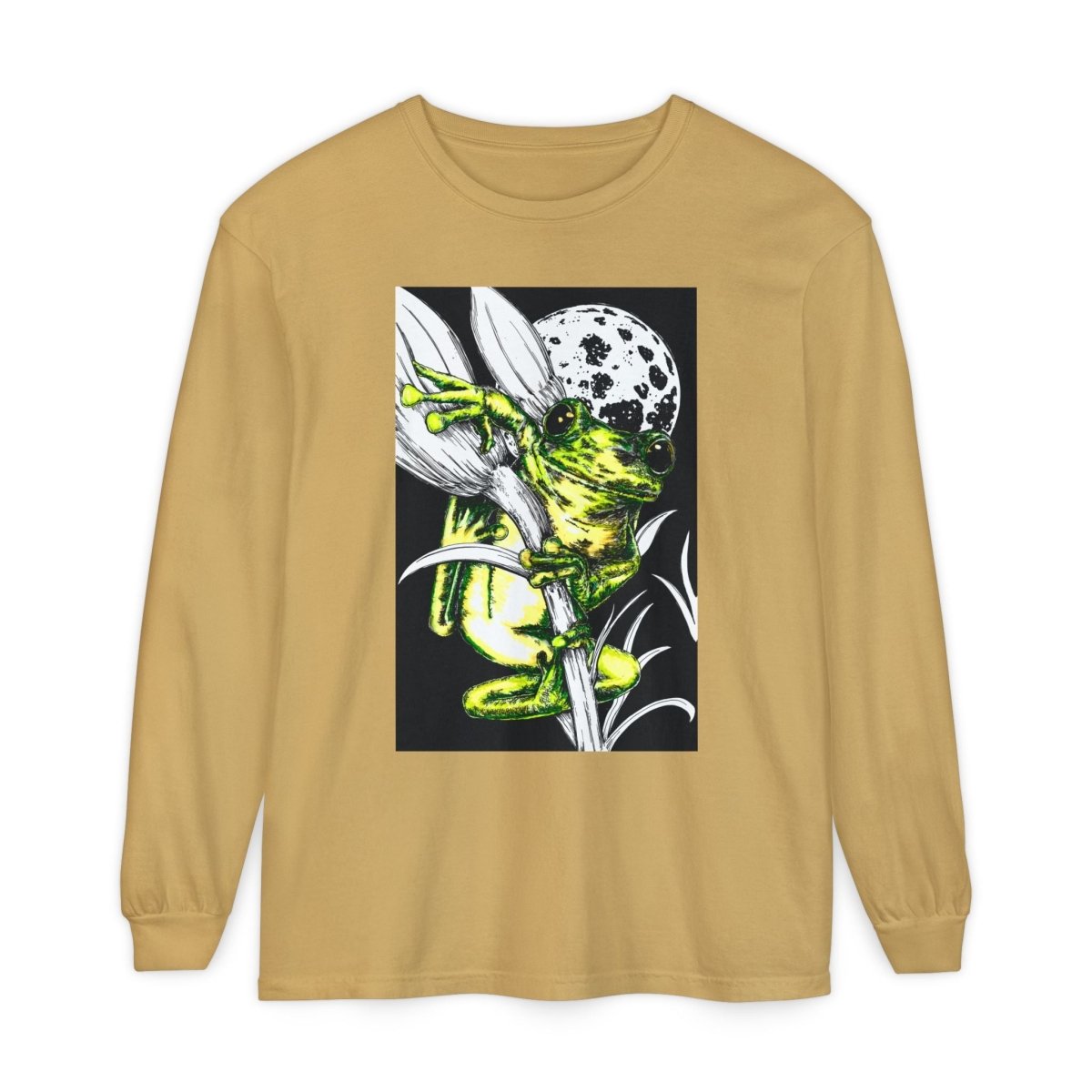 Artistic Frog Eco - Friendly Graphic Long Sleeve T-Shirt - Curran Artworks