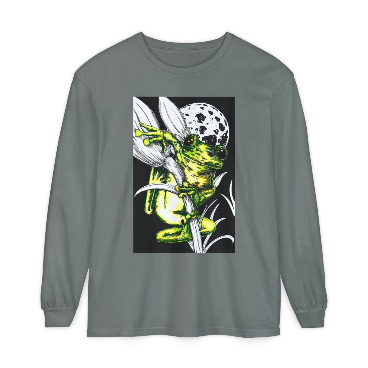 Artistic Frog Eco - Friendly Graphic Long Sleeve T-Shirt - Curran Artworks