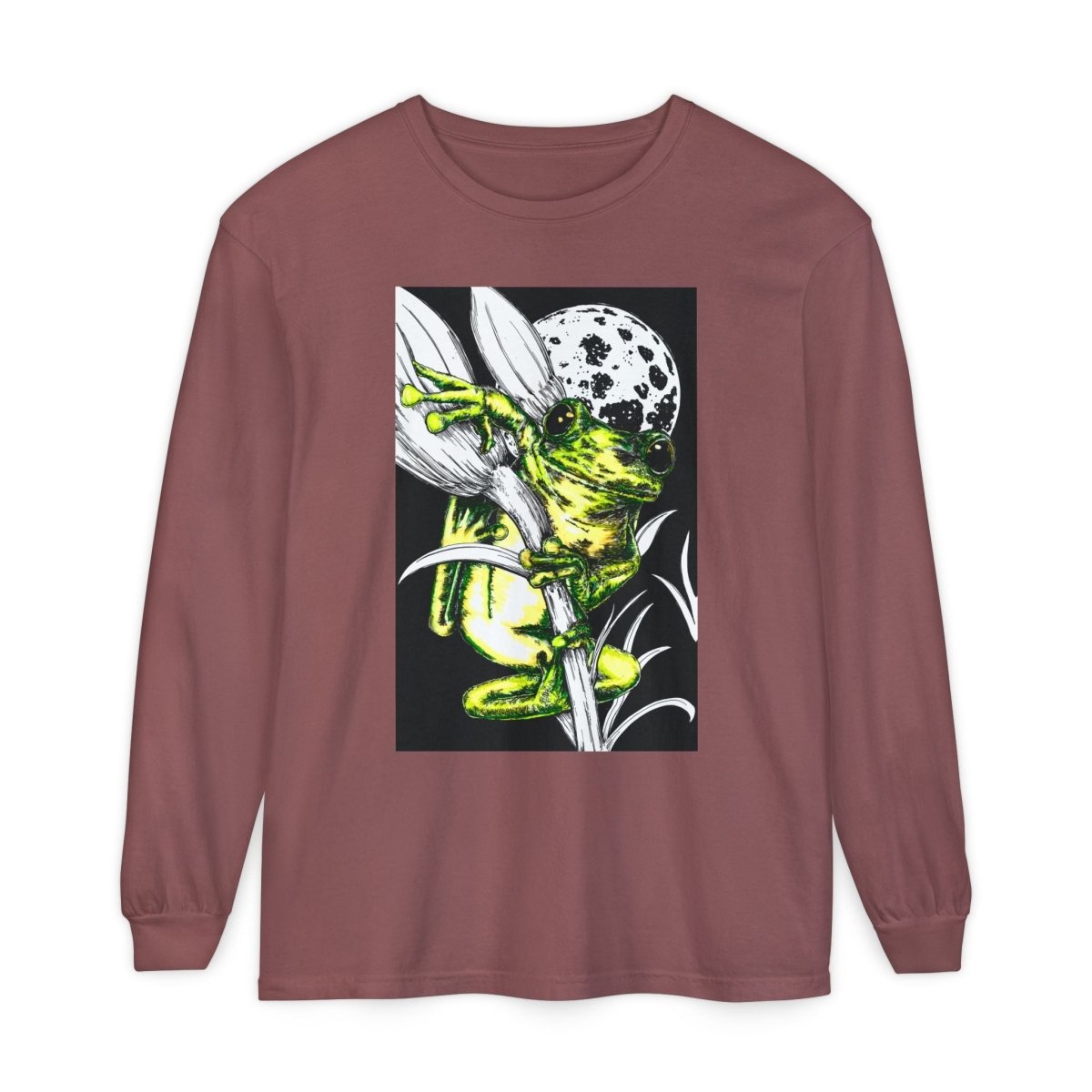 Artistic Frog Eco - Friendly Graphic Long Sleeve T-Shirt - Curran Artworks