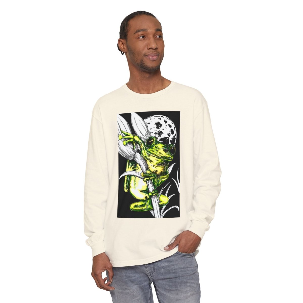 Artistic Frog Eco - Friendly Graphic Long Sleeve T-Shirt - Curran Artworks