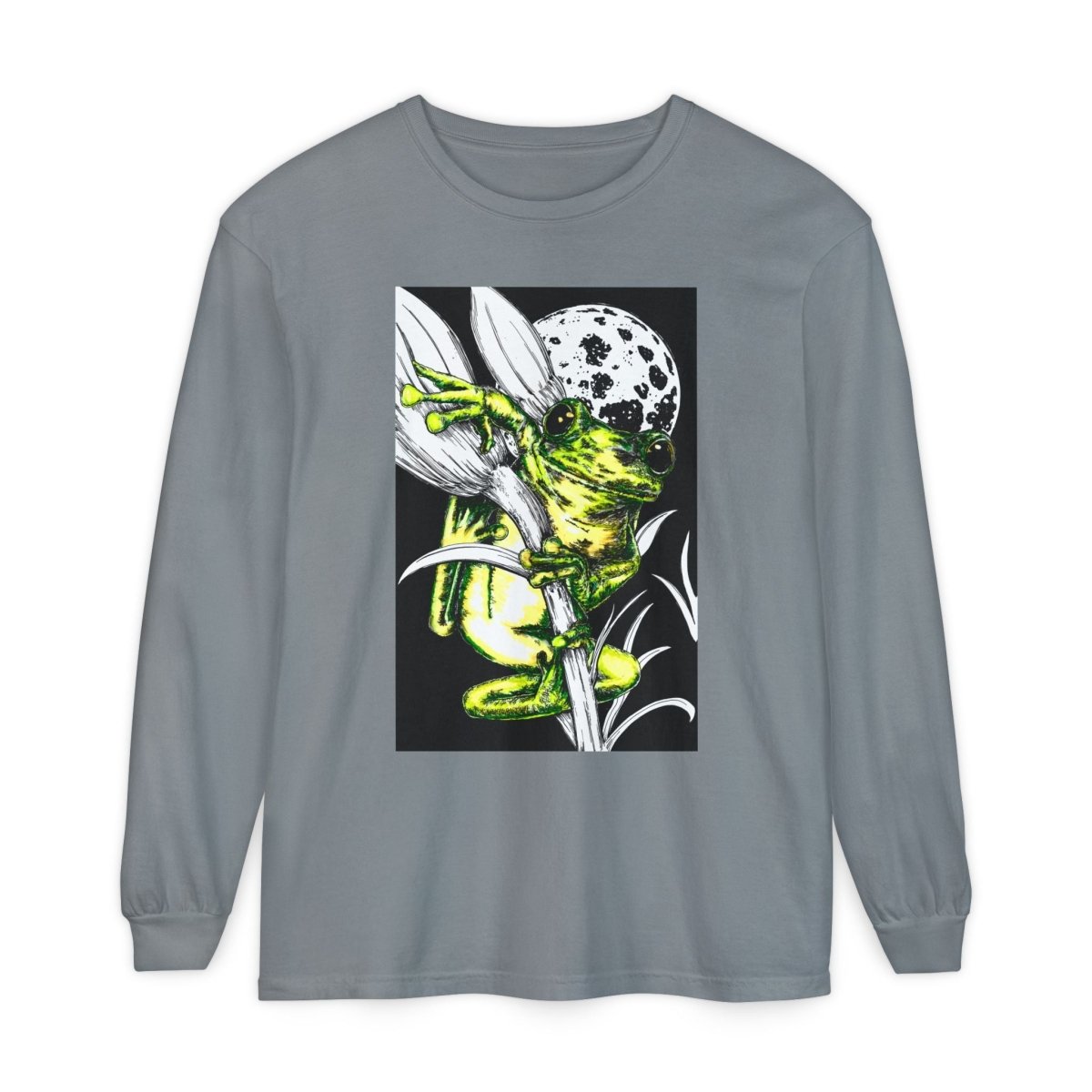 Artistic Frog Eco - Friendly Graphic Long Sleeve T-Shirt - Curran Artworks