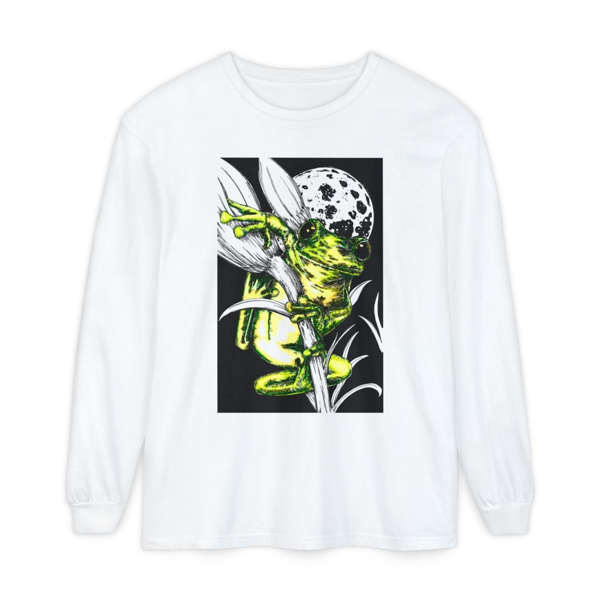 Artistic Frog Eco - Friendly Graphic Long Sleeve T-Shirt - Curran Artworks