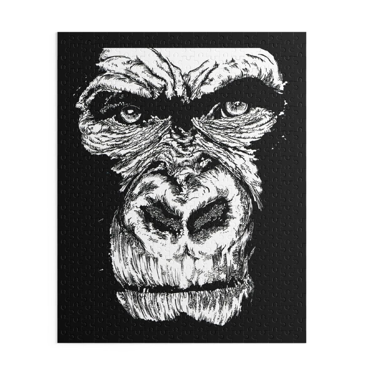 Artistic Gorilla Puzzles - 120, 252, 500 Piece Variants - Curran Artworks