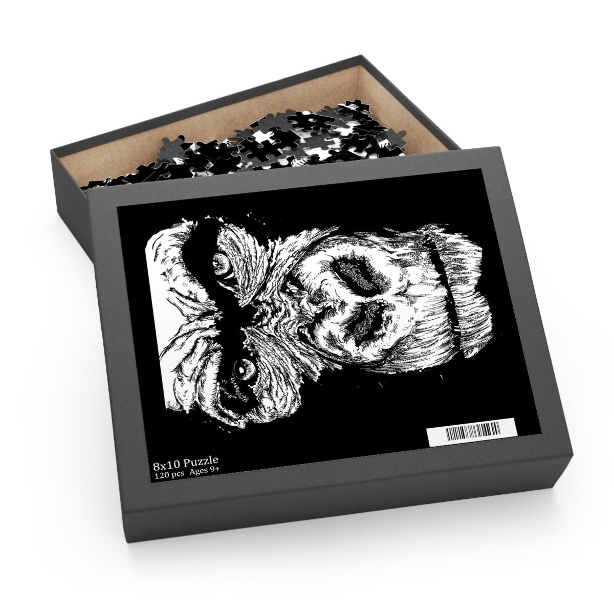 Artistic Gorilla Puzzles - 120, 252, 500 Piece Variants - Curran Artworks