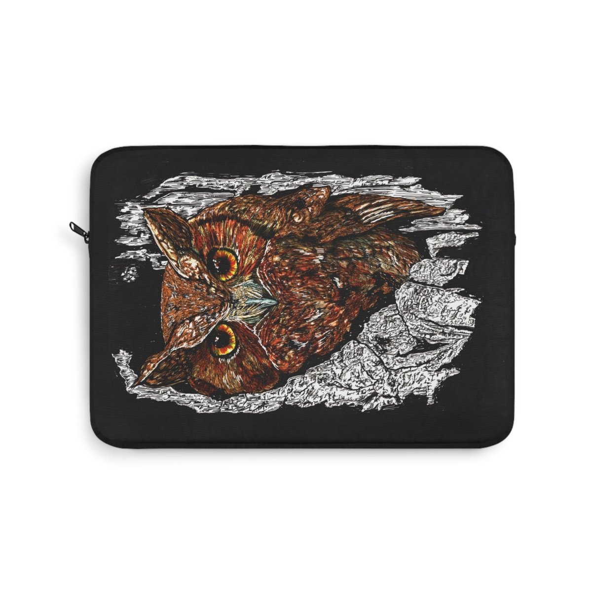 Artistic Owl Laptop Sleeve - Unique Protection for Your Device - Curran Artworks
