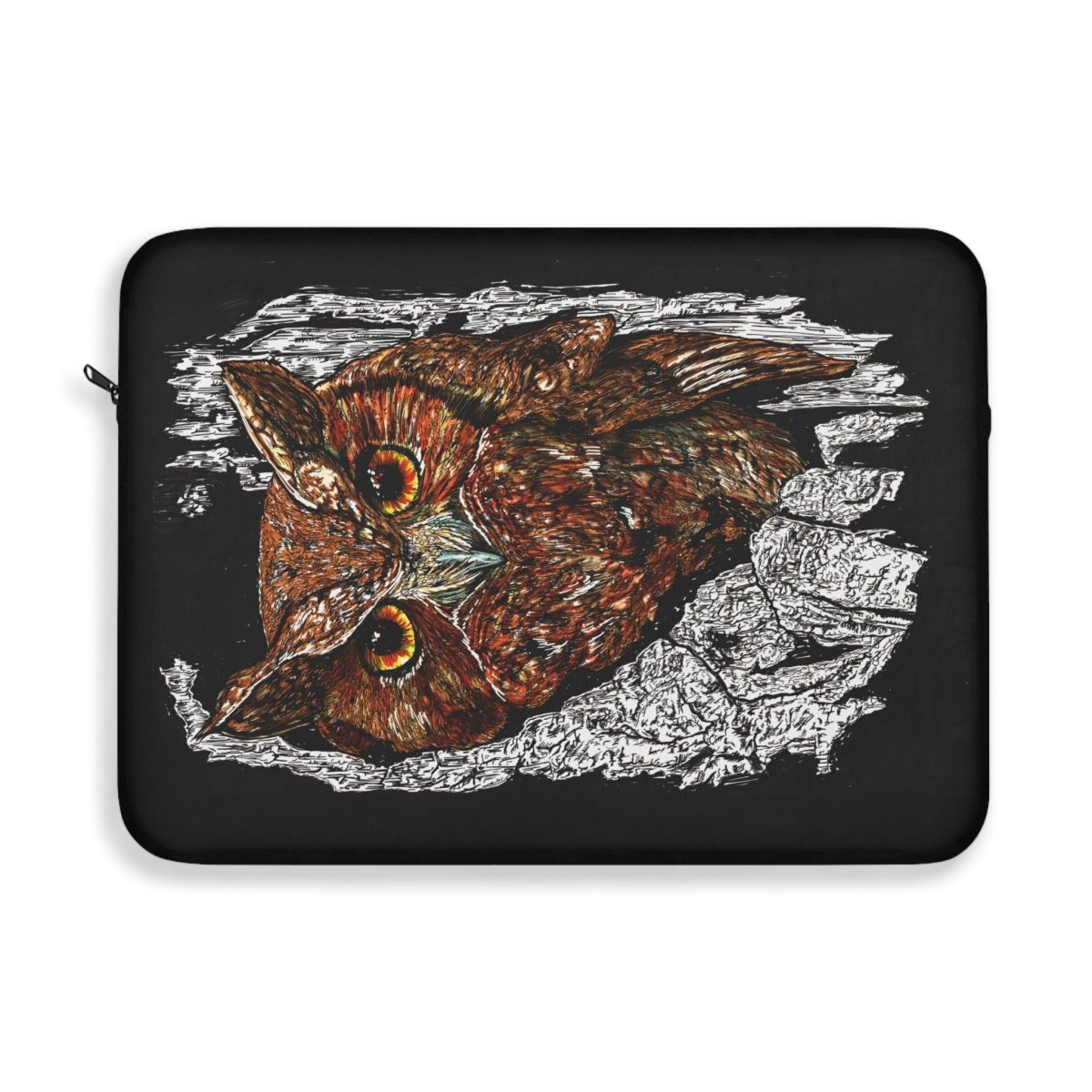 Artistic Owl Laptop Sleeve - Unique Protection for Your Device - Curran Artworks