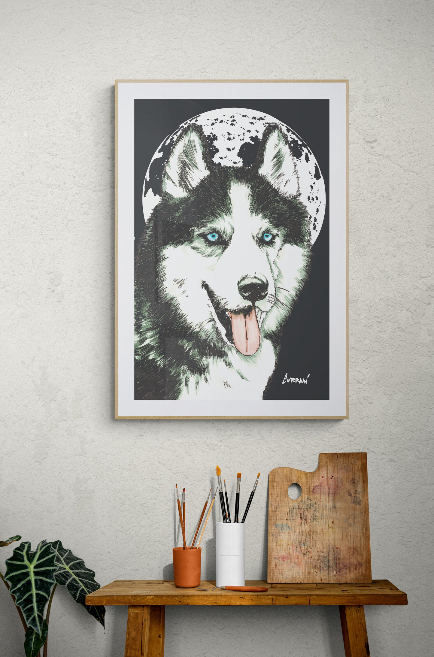 Siberian Husky Wall Art Poster