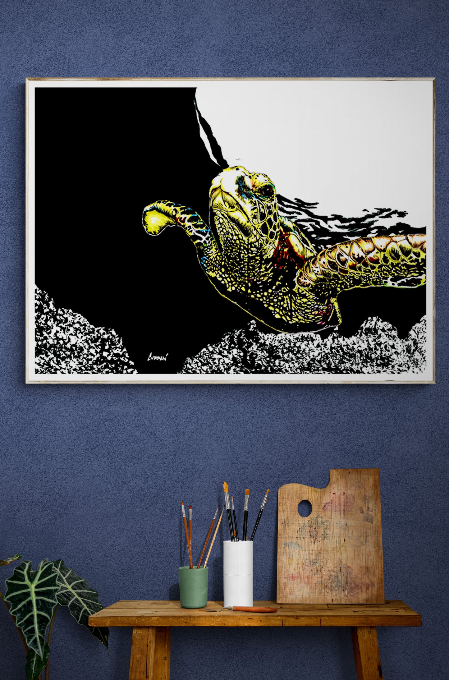 Sea Turtle Wall Art Poster