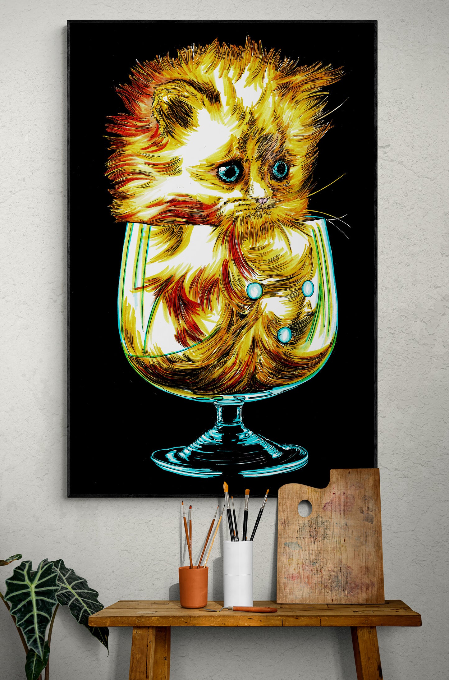 Kitten Wall Art Poster