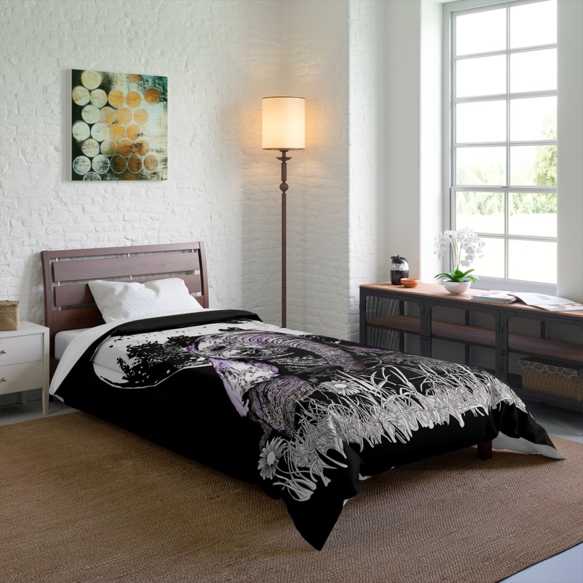 Baby Elephant Comforter - Cozy Bedding for Animal Lovers - Curran Artworks