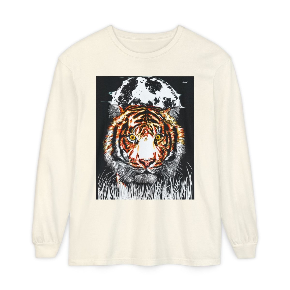 Bold Tiger Long Sleeve T-Shirt for Nature Lovers - Curran Artworks