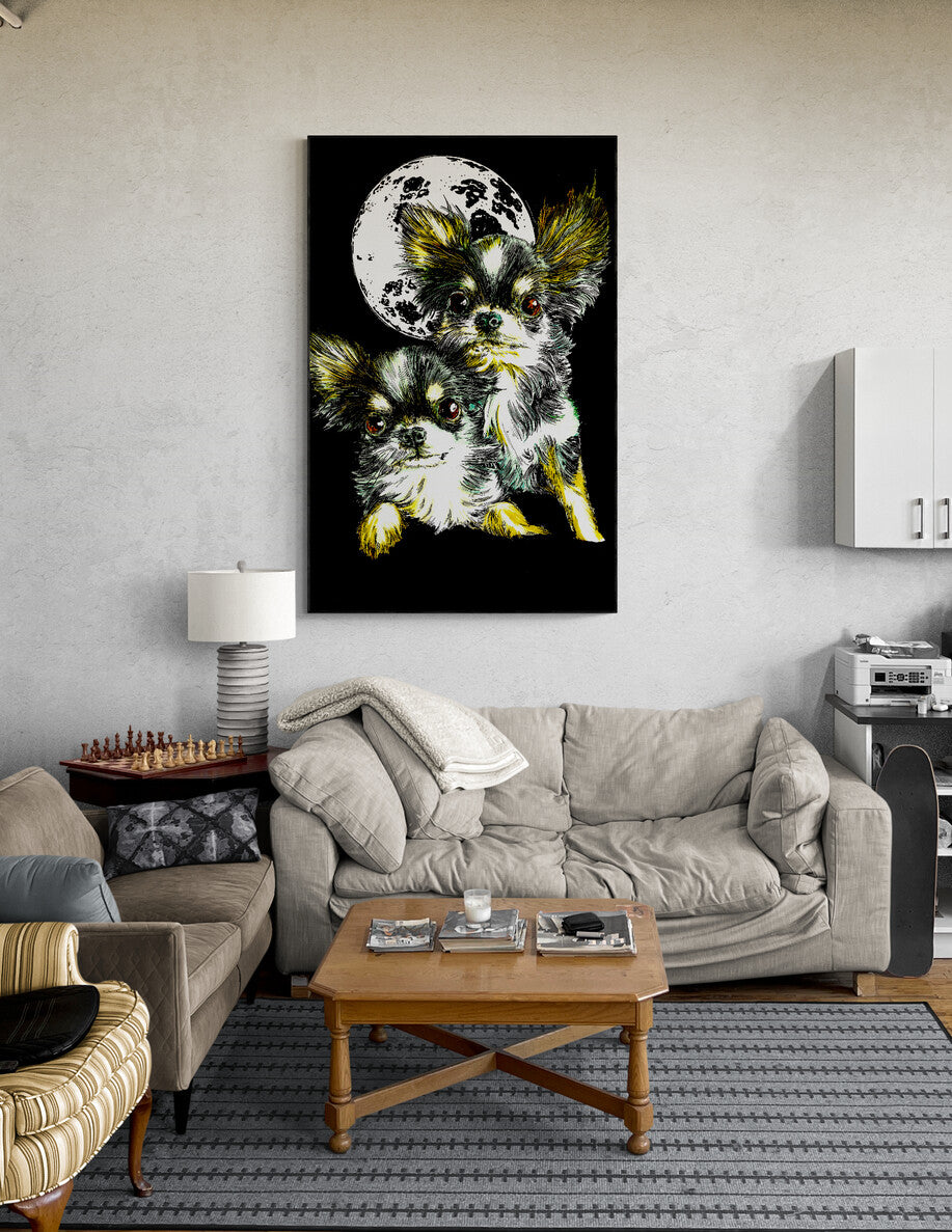 Chihuahua Original Hand Drawn Wall Art by Kris Curran