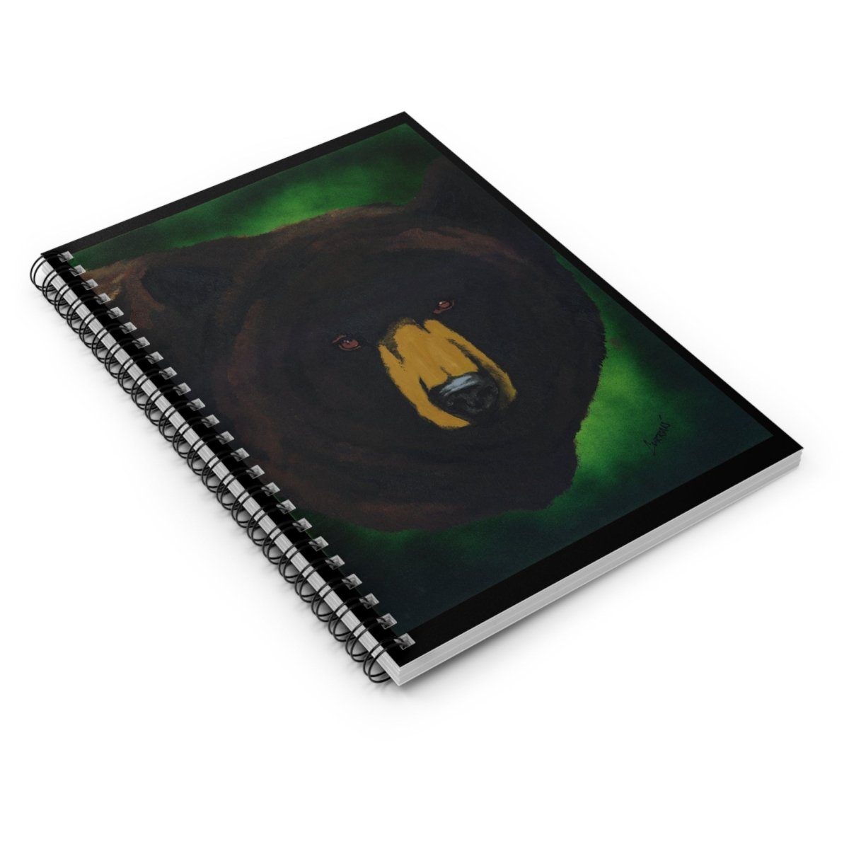 Brown Bear Spiral Notebook – Nature - Inspired Journal for Wildlife Lovers - Curran Artworks