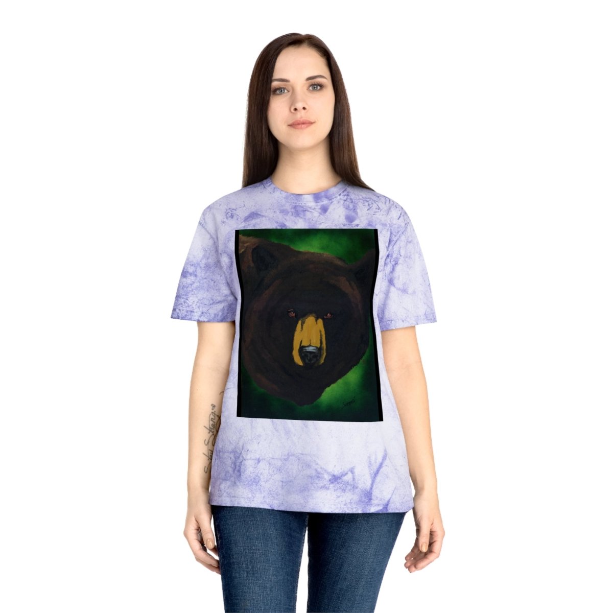 Brown Bear Unisex Color Blast T-Shirt – Nature - Inspired Art for Wildlife Lovers - Curran Artworks