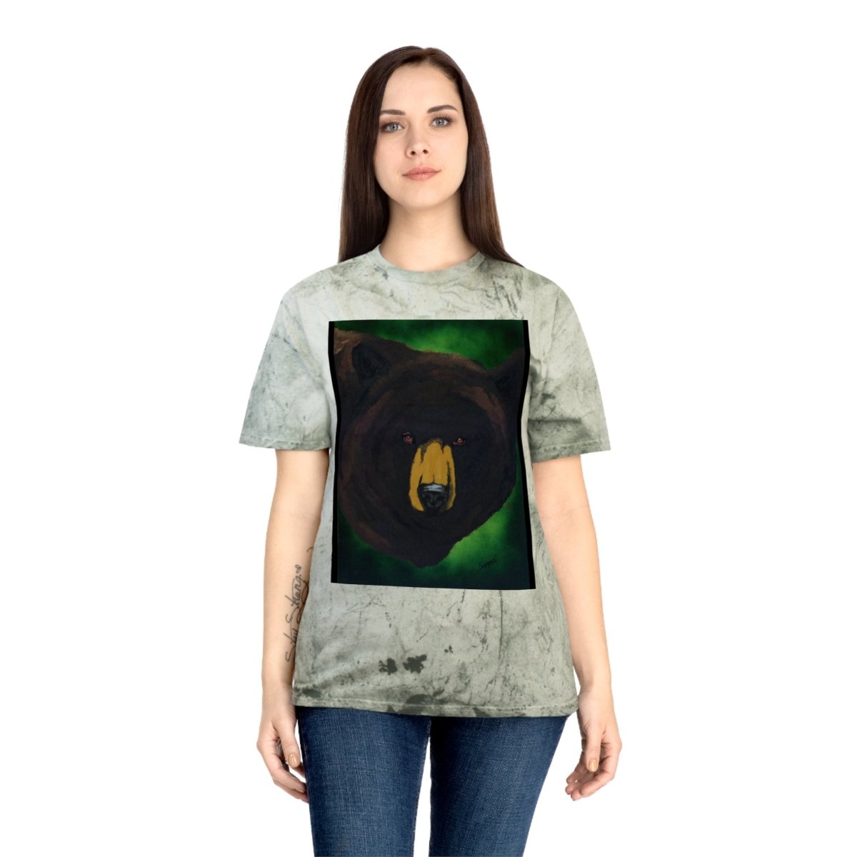Brown Bear Unisex Color Blast T-Shirt – Nature - Inspired Art for Wildlife Lovers - Curran Artworks
