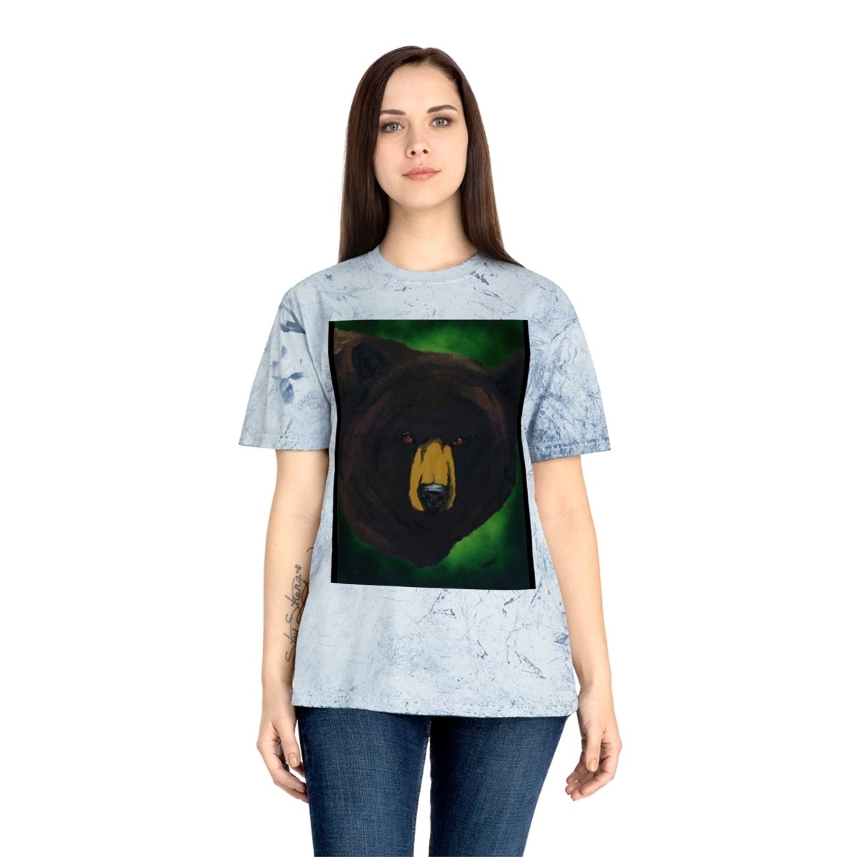 Brown Bear Unisex Color Blast T-Shirt – Nature - Inspired Art for Wildlife Lovers - Curran Artworks